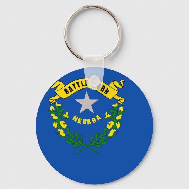 Keychain with Flag of Neavada State (Front)