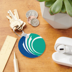 Keychain with Flag of Ottawa, Canada