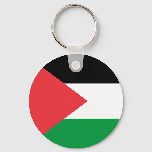 Keychain with Flag of Palestine (Front)