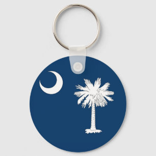 Keychain with Flag of South Carolina State
