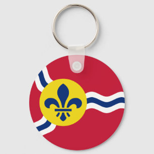 Keychain with Flag of St. Louis, Missouri