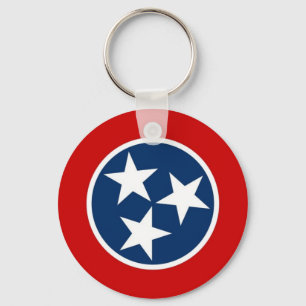 Keychain with Flag of Tennessee State