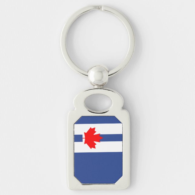 Keychain with flag of Toronto (Front)