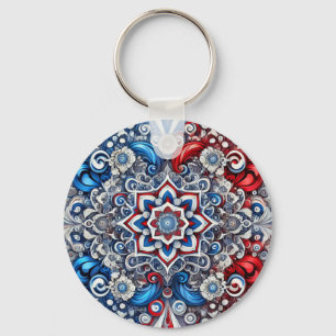 Keychain with French Colours Design