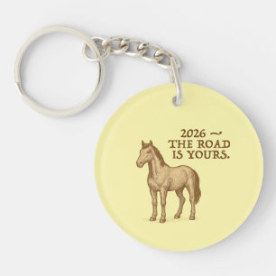 Keychain with horse