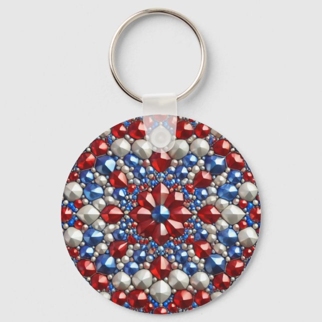 Keychain with Netherlands Colours Design (Front)