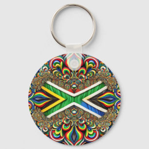 Keychain with South African Colours Design