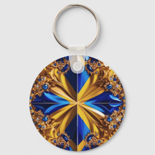 Keychain with Sweden Colours Design