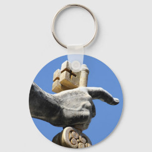 Keychain with the key on the hand of St. Peter