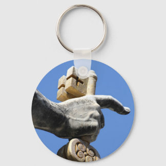 Keychain with the key on the hand of St. Peter