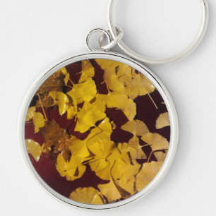 Keychain with yellow leaves