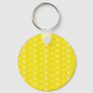 Keychain Yellow Glitter