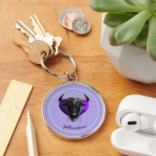 Keychain-Yellowstone Buffalo Key Ring