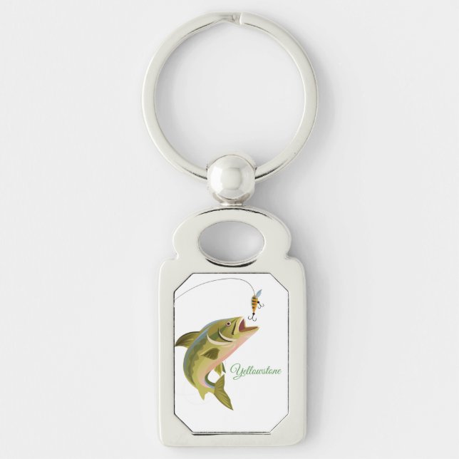 Keychain-Yellowstone Fishing Key Ring (Front)