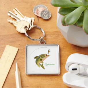 Keychain-Yellowstone Fishing Key Ring