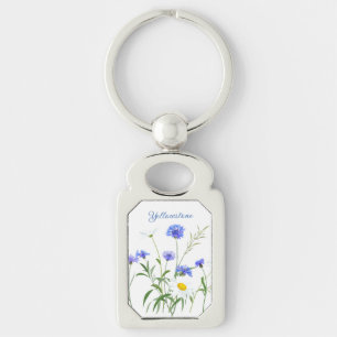 Keychain-Yellowstone Wildflowers Key Ring