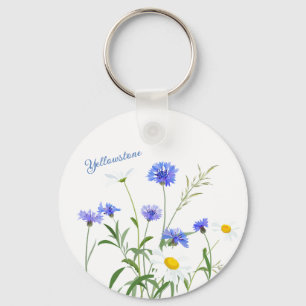 Keychain-Yellowstone Wildflowers Key Ring