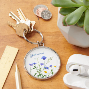 Keychain-Yellowstone Wildflowers Key Ring