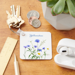 Keychain-Yellowstone Wildflowers Key Ring