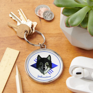 Keychain-Yellowstone Wolf Key Ring