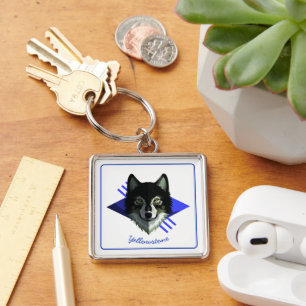 Keychain-Yellowstone Wolf Key Ring