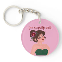 keychain you are pretty for lady