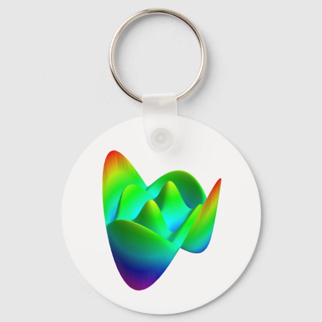 Keychain: Zernike polynomial Z(8,2) Key Ring (Front)