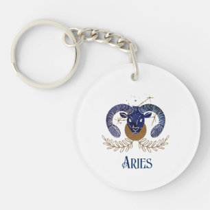Keychain-Zodiac Aries Key Ring