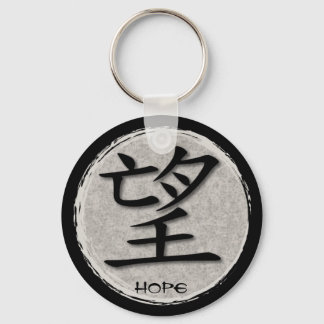 Keychains Chinese Symbol For Hope On Concrete