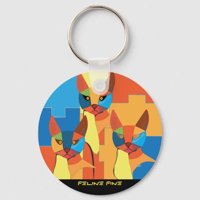Keychains  Feline Fine (Front)