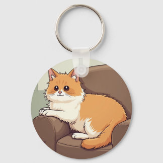 Keychains & Lanyards (Cute Cat with Brown Face)