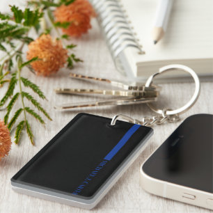 Keychains Thin Blue Line Personalised Keepsake