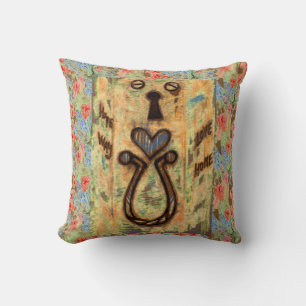 Keyhole & Heart Cushion