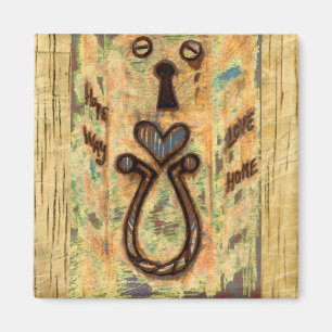 Keyhole & Heart Magnet