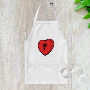 Keyhole Heart Standard Apron
