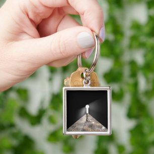 Keyhole in space key ring