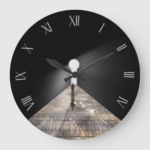 Keyhole in space large clock