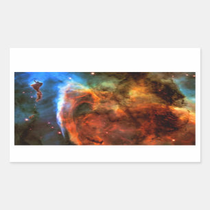Keyhole Nebula and Digitus Impudicus Rectangular Sticker