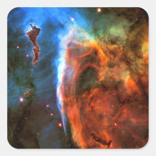 Keyhole Nebula and Digitus Impudicus Square Sticker