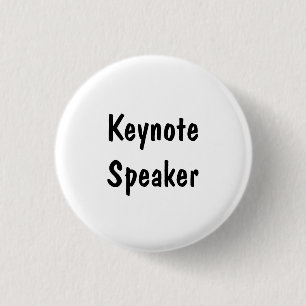 Keynote Speaker 3 Cm Round Badge