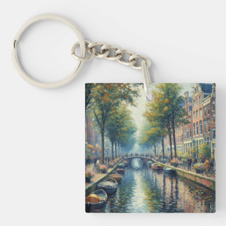 Keyring - Autumn Afternoon at the Canal 
