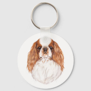 Keyring: Blen Toy ( king charles) spaniel Key Ring