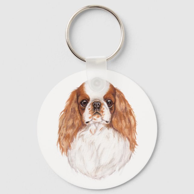 Keyring: Blen Toy ( king charles) spaniel Key Ring (Front)
