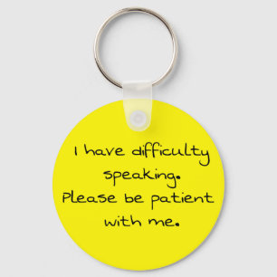 Keyring - difficulty speaking