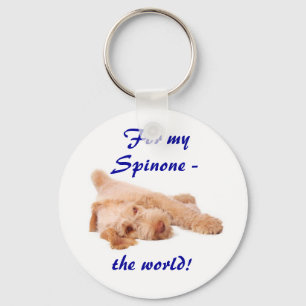 keyring - "For my Spinone - the world!".