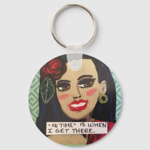 Keyring-on time is when I get there. Key Ring