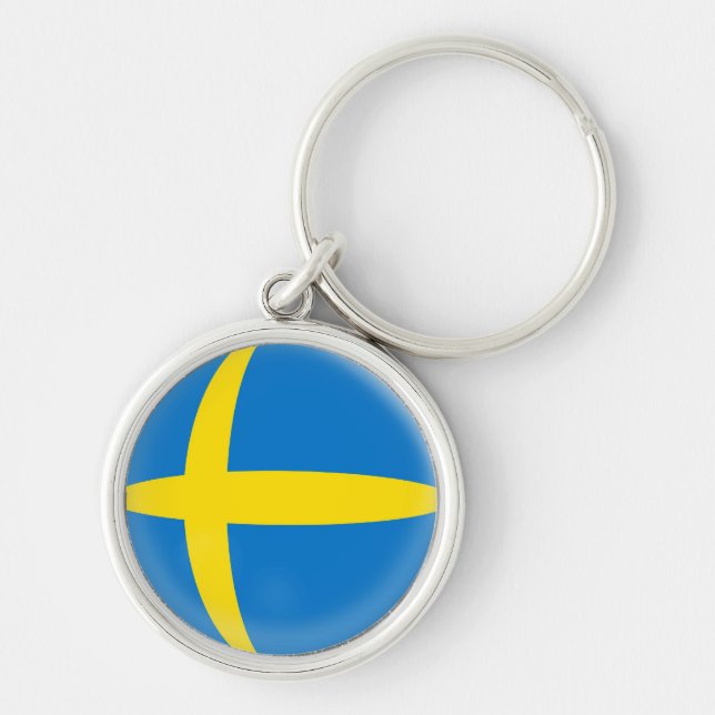 Keyring Sweden Swedish flag (Front)
