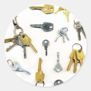 Keys Classic Round Sticker