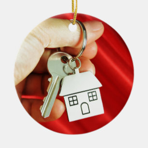 Keys for a new home! ceramic tree decoration