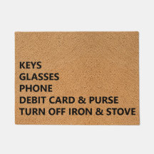 Keys Glasses Phone Debit Card Purse Iron Stove